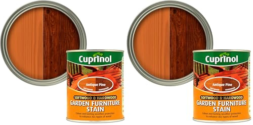 Cuprinol Garden Furniture Stain Exterior Woodcare, Antique Pine,750 ml (Pack of 2)