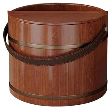 pour les pieds en bois – Seau isolé couvert pour les pieds | Bassin spa en bois naturel avec couvercle | Cadeau de relaxation pour les amateurs de bien-être pour les personnes âgées, sauna à
