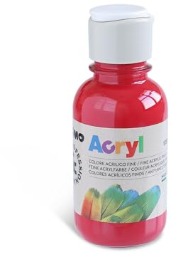 Primo 402TA125 310 – temperafärg, 125 ml, mörkröd
