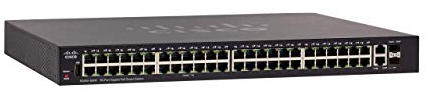 Smart switch Cisco SG250-50P con 50 porte Gigabit Ethernet con 48 porte Gigabit Ethernet RJ45 e 2 porte SFP Gigabit Ethernet combinate più PoE di 375 W, protezione limitata a vita (SG250-50P-K9-EU)