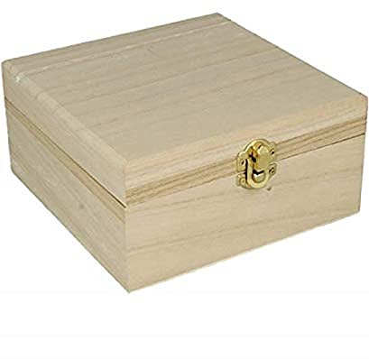 Artemio Boîte à Bijoux en Bois 16 x 16 x 8 cm
