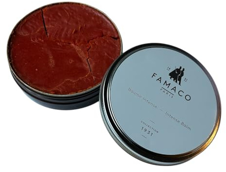 Famaco - Baume Intense 1931 100ml - MARRON MOYEN - Nourrit en Profondeur - Ravive la Couleur - Protège et Imperméabilise