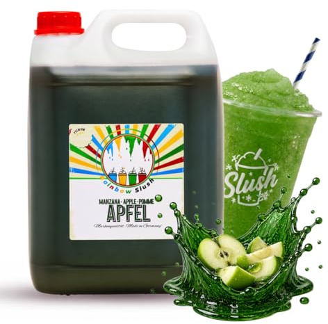 Sirope Rainbow Slush SIN AZO | sabor manzana | Concentrado para Slushy Maker máquinas de granizados máquinas de hielo bebidas 1:5