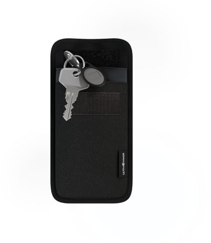 DefenderShield Security & Privacy Key Fob Faraday Bag Protector, Keyless Signal Blocking Anti-Theft, Hacking, Tracking, and EMP Protection | Signal-Proof Military-Grade RFID Blocking Bag – Anti-Theft & Anti-Spying Faraday Pouch for Car Keys to Stop Hacking & Tracing