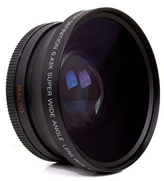 67mm 0.45x 0.43x Lens d'angle Super Grand d'angle et Objectif de Conversion Macro 82mm