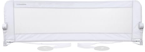 Dreambaby Nicole Bettschutzgitter für Kleinkinder – extra breit 150 cm & 50 cm hoch – einfache Montage, waschbarer Bezug, sicherer Übergang vom Kinderbett zum Bett – passend für King-Size-Betten –