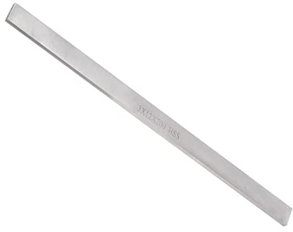 QUARKZMAN 4pz Tornio Utensile Punte 3mm x 12mm x 200mm Tornitura Utensili | HSS Alta Velocità Acciaio, per Industria, Fai-da-Te, Quadrato, Lamelle