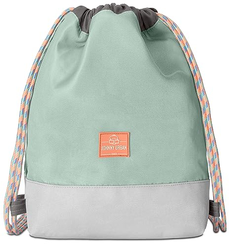 Johnny Urban Turnbeutel Kinder Mädchen & Jungen Mint - Junior Nino - Sporttasche für Kindergarten, Sport, Schwimmen - Beutel für Kita - Ab 3 Jahren - Wasserabweisend