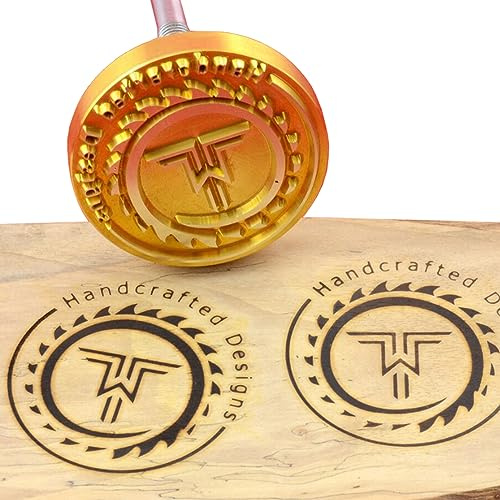 Custom Branding Eisen für Holz Personalisierte Logo Branding Eisen Marke Stempel Making Kit Einschließlich Der Griff für Holzbearbeitung Handgefertigt von Design (2,5 x 2,5 cm)