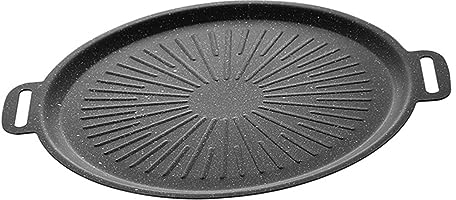 Cabilock Poêle à Griller Antiadhésive Plaque De Barbecue Pour Viandes Et Légumes Utilisation Intérieure Et Extérieure Matériau Et Facile à Nettoyer