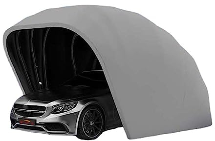CCYENG Tragbare, zusammenklappbare, halbautomatische Mobile Garage, hydraulische Carport-Markise, Sonnenschutz-Parkhaus, einziehbarer Edelstahl