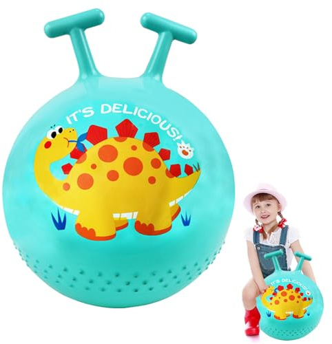 Balón Saltarín,Pelota saltarina hinchable,Pelotas de Tolva de Rebote,Space Hopper,Bola de Rebote,Pelota Inflable de Saltos,Bola Saltadora,para Niños de 2 Años en Adelante (Verde)