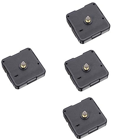 ORFOFE 4 Stück Uhrenaustausch Quarzuhrwerk stippe Clock Mechanism DIY Clock Repair kit Clock Making Mechanism Uhrmechanismus Uhrwerk mit leisen Zeigern Kippen Gebäude Uhrenteil co Wanduhr