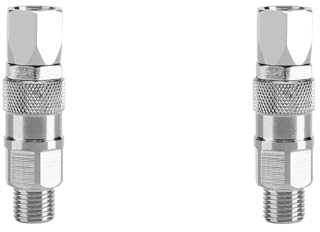 Drehgelenk, 2 Stück, 1/4 Zoll, um 360 Grad Drehbar, Sprühgelenk, Edelstahl, Airless-Hochdruck-Sprühschlauch, Drehgelenk, 360-Grad-Drehgelenk für Farbspritzgeräte