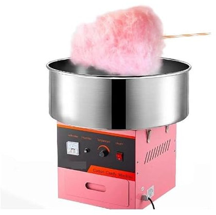 FBJAMZ Electric Cotton Candy Machine, Commercial Cotton Candy Machine with Temperature Control, Suitable for Carnival, Commercial Activities