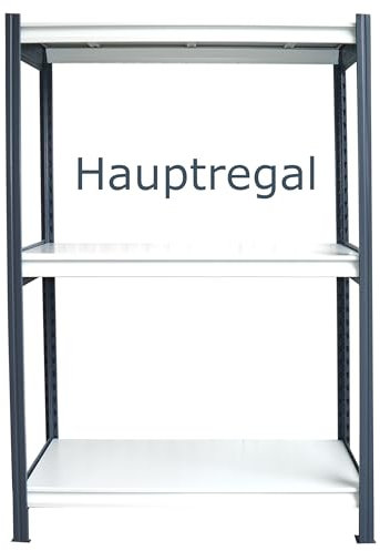 Vesalia Allzweck - Lagerregal - Steckregal (Hauptregal 60 cm tief - 80 cm breit)