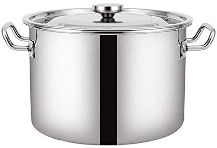 Marmite, marmite, marmite, baril de viande mijotée commerciale, baril de bouillie grande marmite profonde en acier inoxydable, induction professionnelle, marmite en acier inoxydable avec couvercle, co