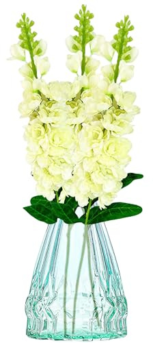 astylishome Mazzi di fiori artificiali fiori finti – singolo stelo lungo finto bouquet da sposa realistico floreale 3 pezzi 4711