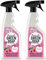 Marcel's Green Soap - Badreiniger Spray Patchouli & Cranberry - Entfettungsspray - Frei von Plastik und Palmöl - 100% umweltfreundlich - 100% vegan - 97% biologisch abbaubar - 500ml (Packung mit 2)