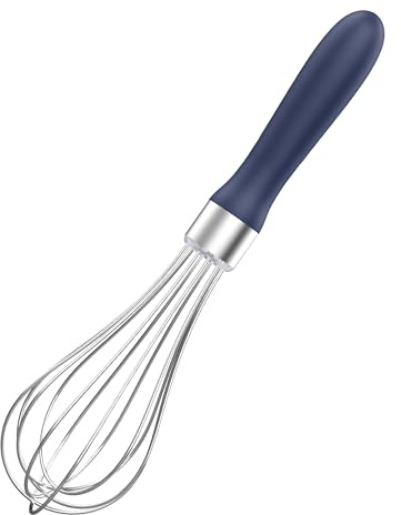 U-Taste Kökvisp 23 cm Stor Ballongvisp av Rostfritt Stål 18/10 (Marinblå)