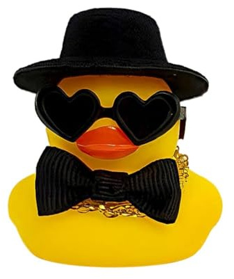 EIHI 1 Pieza Patitos de Goma, patos de goma, Regalos de boda para los novios, Patitos de goma baño bebe, Pato novio
