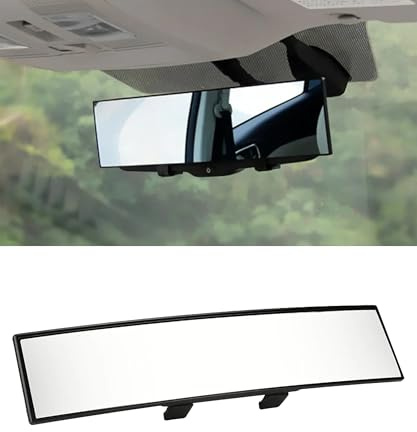 Xibao Specchietto Retrovisore Auto,Universale Panoramico Antiriflesso per Auto,Specchietto Retrovisore Interno Universale con Clip Regolabile,Adatto alla Maggior Parte di auto,SUV