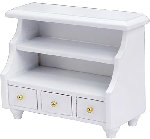 Besportble MiniaturmöBel Schrank 3.35X1.50X2.56In Puppenhaus Schrank MiniaturhausmöBel FüR Kinderzimmer Dekoration Und Spielwelten
