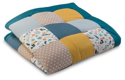 ULLENBOOM personalisierbare Krabbeldecke für Baby 140x140 cm - Dick & weich | Perfekt als Geschenk, Außenmaterial: 100% Baumwolle, OEKO-TEX zertifiziert, Made in EU, Schadstoffgeprüft, waschbar