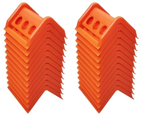 Heavy Duty Plastic Flatbed Carton Edge Protectors, Corner Tie Down Protectors Tie Down Corner Guard for Cargo Loads Shipping Set (40)