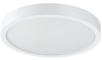 ELG Leuchten LED Deckenlampe rund mit direktem Licht, Ø580mm, 30-40W, 3609-4812 lm, flach, 3000K/4000K, warmweiße, neutralweiße Lichtfarbe, einstellbar, Lampe, 580x43mm