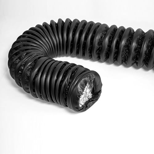 QSPNVFB Tubo Di Scarico Per Cappa Da Cucina, Condotto D'aria Flessibile Isolato, Tubo Di Ventilazione In PVC Alluminio Per Asciugatrici Climatizzatori(Dia 160mm (6.3))