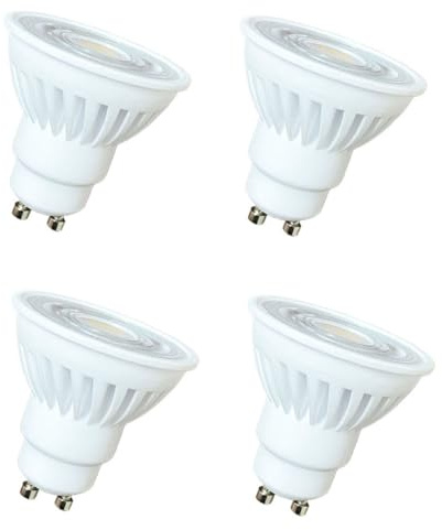 xmpuertai 4-Pack GU10 LED Spotlight Bulbs 10W, 1200lm, No Flickering, Energy Saving Led Bulbs, Equivalent 100W GU10 Halogen Spot Light Bulbs,Non-Dimmable (3000K-Warm White)