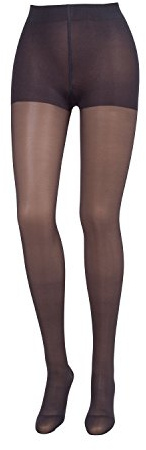 COMPRESSANA Calypso 70 den - Feinstrick Stützstrumpfhose - weich, luftig und transparent (appearance 20 den) - mittlere Stützwirkung mit 12-14 mmHg Kompression (Stütz-Klasse 2) - Größe III - Farbe schwarz - 1 Stück