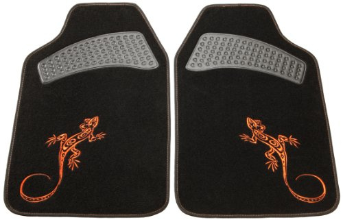 Unitec 74899 Autoteppichset Reptilia 2 -teilig, orange