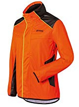 Stihl Jacke Anti-Peer DUROFLEX. AUS ELASTISCHEM UND BESTÄNDIGEM Material, ORANGE Farbe, 100% Polyester-AUSSENSTOFF, 100% POLYURETHANSTOFF. (XL)