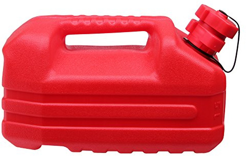 Ondis24 Benzinkanister Reservetank Kanister für Kraft- & Schmierstoffe integrierter Ausgießer & Tropfschutz UN-Zulassung 5 Liter