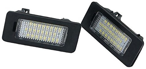 GOFORJUMP 24-SMD LED Kennzeichenbeleuchtung für VW für G/olf 6 Wagen für G/olf 7 Wagen für G/olf Plus für J/etta 6 für P/assat B7 Wagen für S/haran 2 Touran 2 für T/ouareg 2