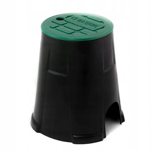 KAUFDAS Ventilbox Ventilkasten Verteilerkasten Deckel Bewässerung Box Mini Ø16cm für Magnetventile