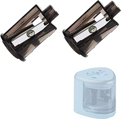 JIJICZElektrischer Anspitzer Ersatzklinge, Elektronische Bleistiftspitzer Ersatz Klingen Für Elektrisch Spitzer Automatisch, 6–8 Mm Und 8–12 Mm, Grau