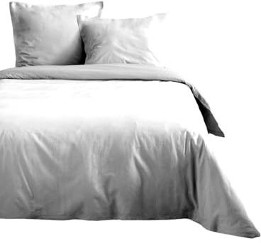 Lovely Casa - Copripiumino -Misura 240 x 220 cm - 100% cotone certificato Oeko-Tex - Colore Bianco - Modello Eden - Biancheria da letto per la casa - Ideale letto matrimoniale Queen Size o Standard