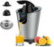 Cecotec Elektrische Zitruspresse für Orangen EssentialVita PowerFresh 1000 Inox. 1000W, Rostfreier Filter, Abnehmbare Kegel, Druckhebel, Tropfstopp-System, Leicht zu Reinigen, Elegantes Design