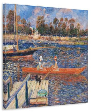 NgAnoh Die Seine bei Argenteuil von Pierre Auguste Renoir auf Leinwand, bedruckt, Poster, Wandkunstdrucke, Geschenke, Foto, Gemälde, Raumdekoration, Heimdekoration, 30 x 30 cm