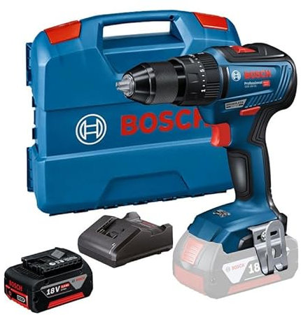 Bosch GSB 18V-55 Professional Brushless Combi Drill (2 x 5.0Ah Batteries)