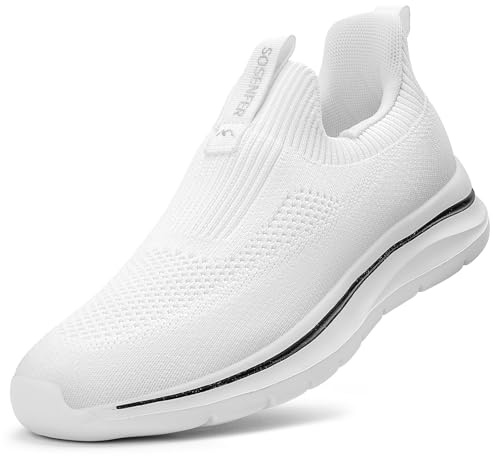 Sosenfer Slip ins Chaussures Femmes Slip on Baskets Confortable Walking Chaussures de loisirs-BAISE-37