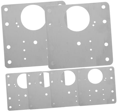 JECOMPRIS 6stücke Stainless Steel Hinge Repair Kit Scharnier Reparaturplatten Für Türscharnier Inklusive Schrauben Robust Und Langlebig Für Möbelreparaturen