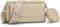 Snmoec borsello porta cellulare borsetta donna borsa tracolla donna Con slot per carte di credito borsa porta cellulare tracolla kaki chiaro