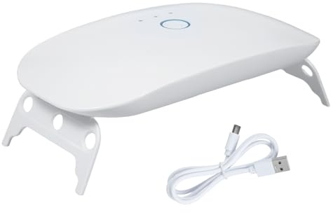 Lámpara UV para Resina Plegable, 24W, Longitud de Onda Dual 365nm + 395nm, Curado Rápido con Temporizador