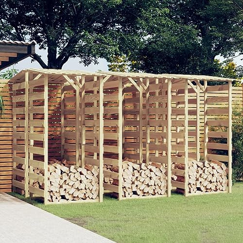 Mokuyary Pergolas avec toits 6 pièce 100x90x200 cm Bois de pin imprégné, Pavillon de Jardin pour Terrasse, Extérieur, Barbecue, Événements, Fêtes