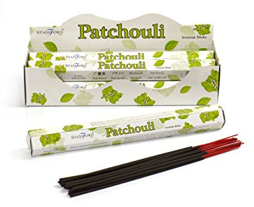 STAMFORD INC. 37103 Patchouli Incense Sticks, 20 Sticks x 6 Packs