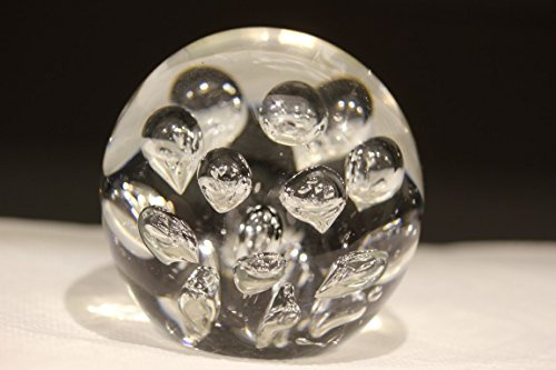 Traumkugel klar mit Luftblasen (210), Glaskugel, Briefbeschwerer, Wunschkugel ca. ca. 6,5-7,0 cm